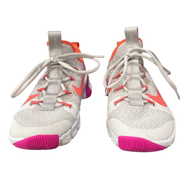 Nike Women's Metcon 3 Vast Grey Fire Pink Training Shoes Sz 8.5 - Picture 4 of 7